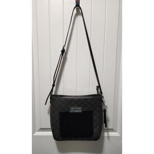 Nine West Women’s Jet Black & Gray Crossbody Bag Shoulder Handbag Purse New!